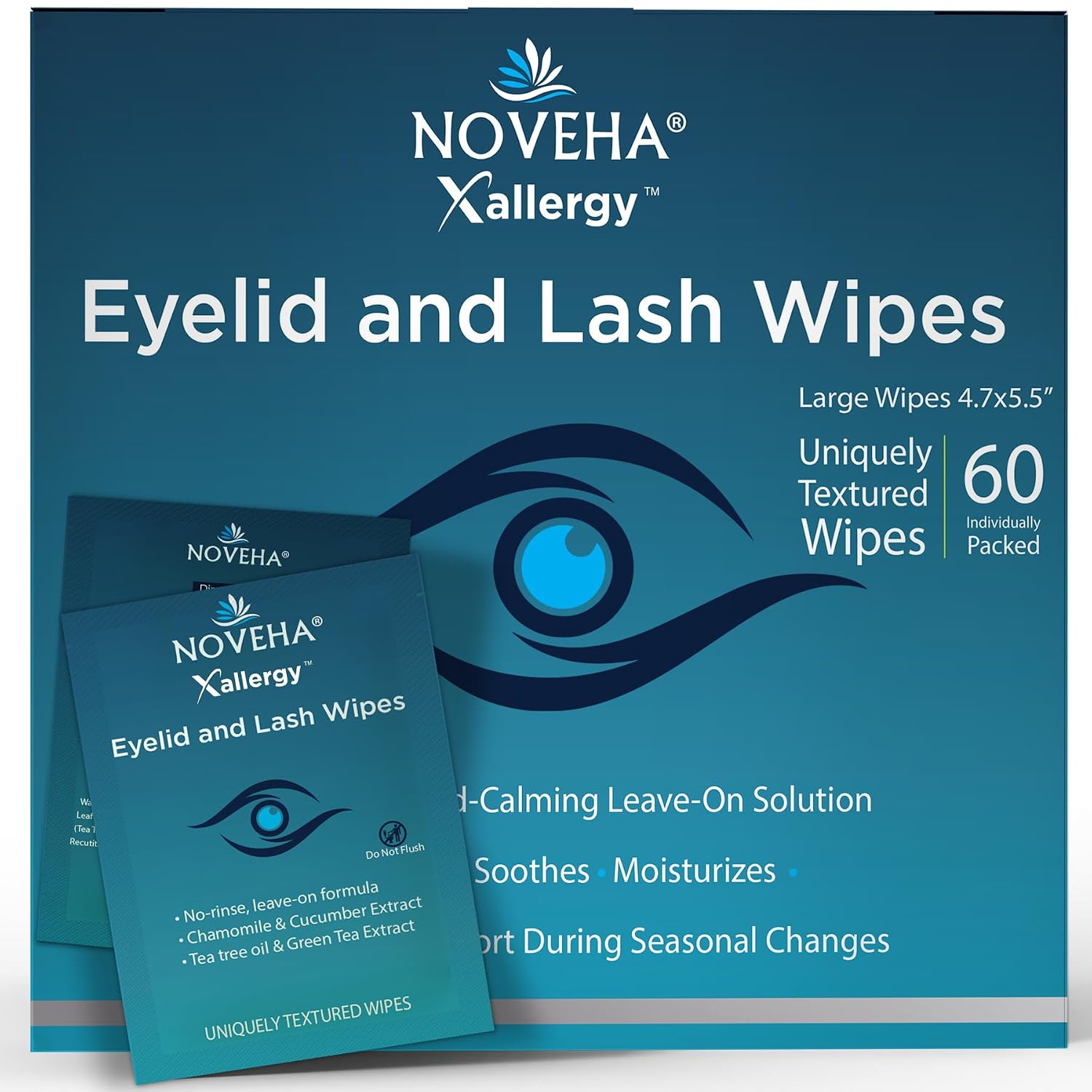 Allergy Relief Eyelid Wipes — 60pcs