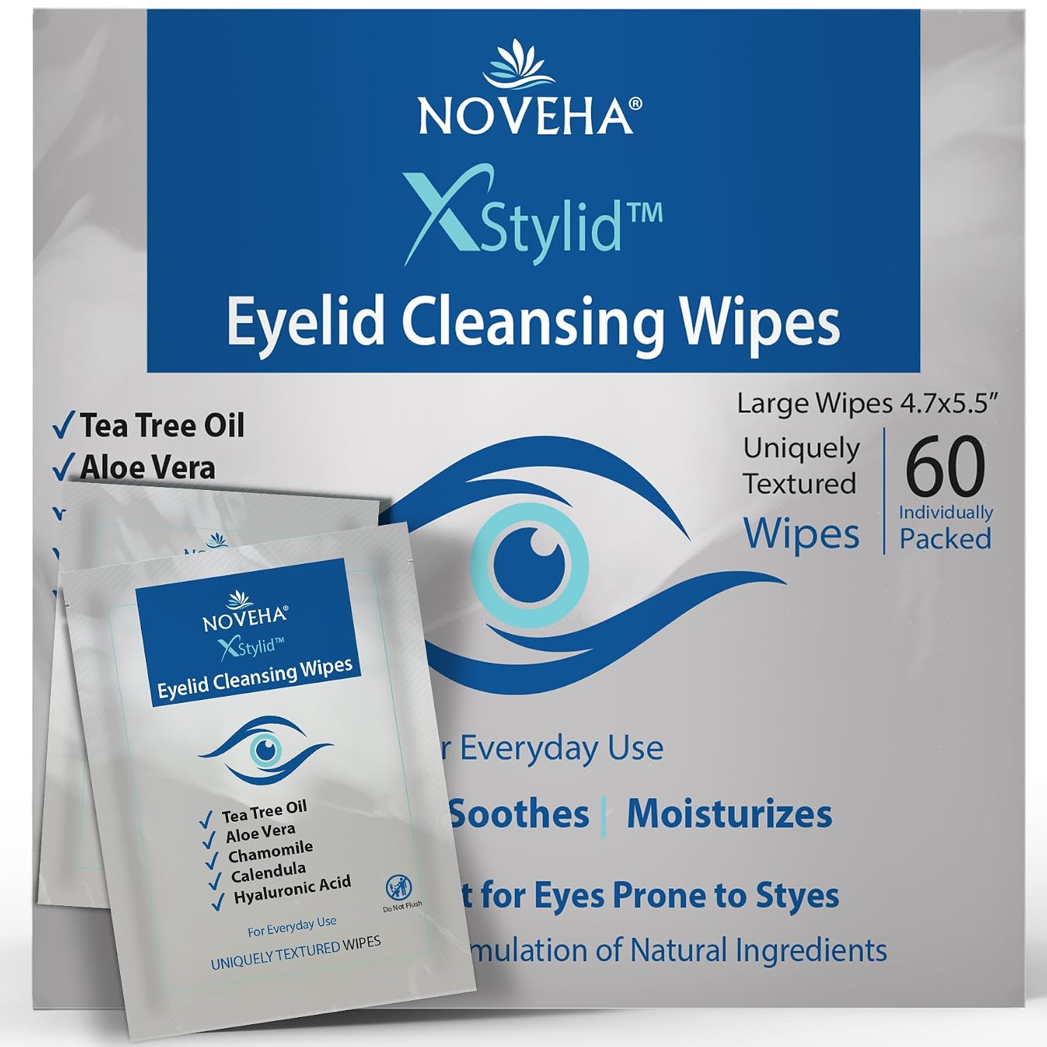 Stye Relief Eyelid & Lash Wipes — 60pcs
