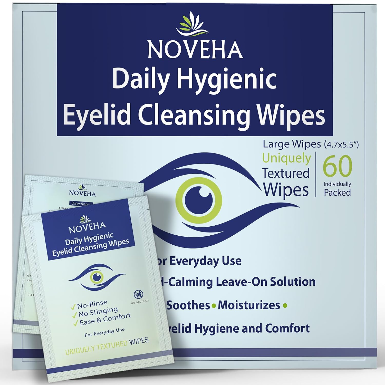 Daily Hygienic Eyelid & Lash Wipes — 60pcs