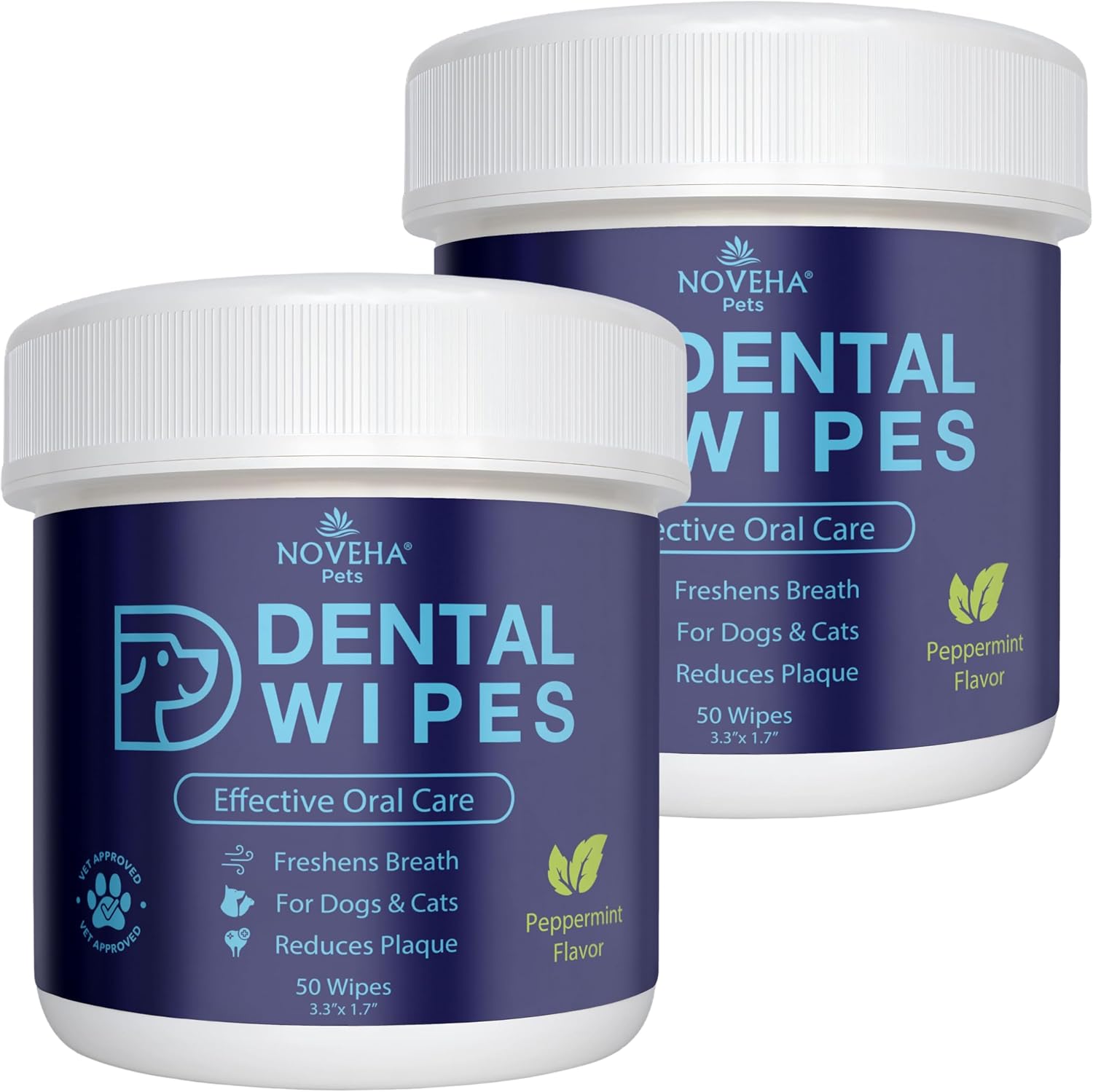 Pet Dental Finger Wipes — 100pcs