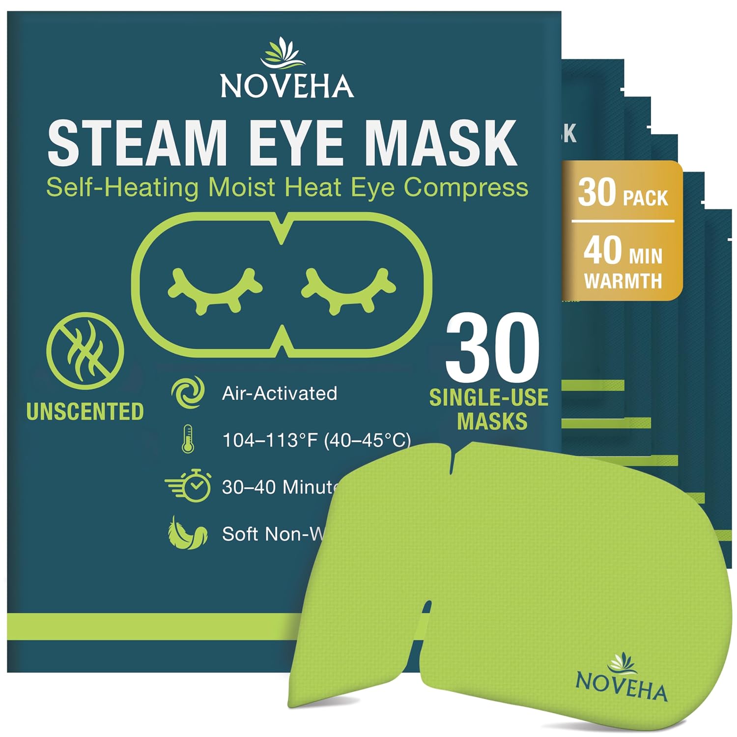 Self-Heating Steam Eye Masks — Unscented